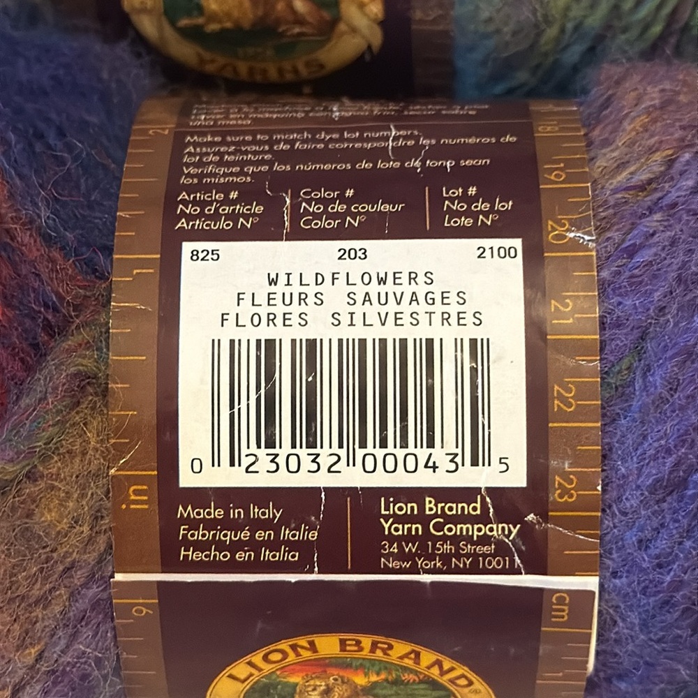 Vintage Lion Brand Variegated Yarn Bundle of 4 - Picture 3 of 9